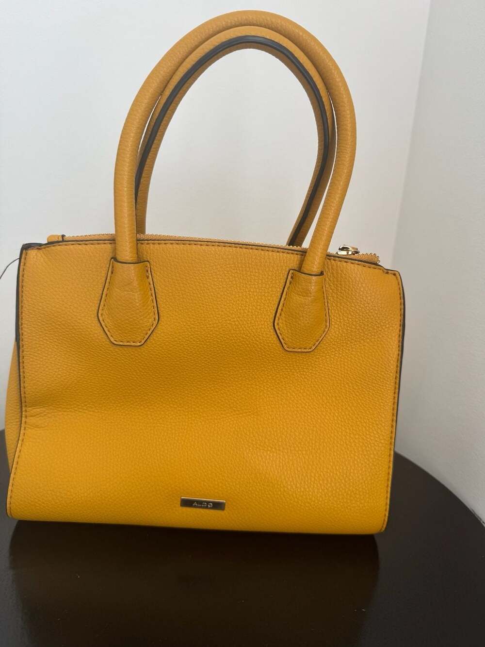 Aldo Mustard Yellow Top Handle Satchel Bag